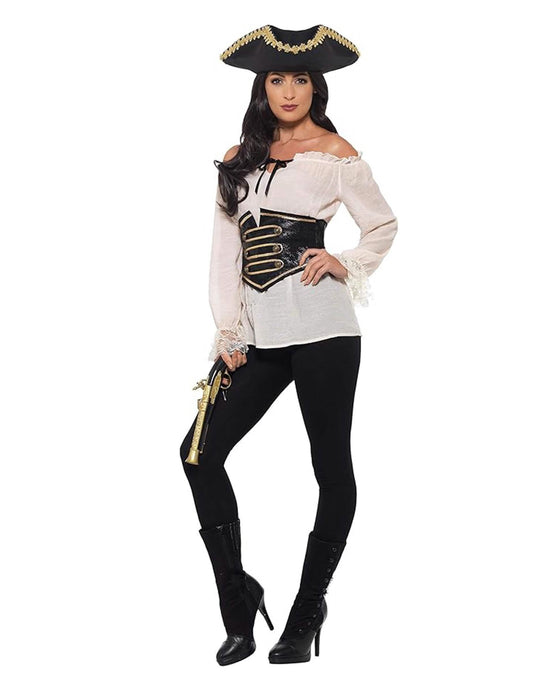 Vue d'ensemble de la chemise pirate pour femme