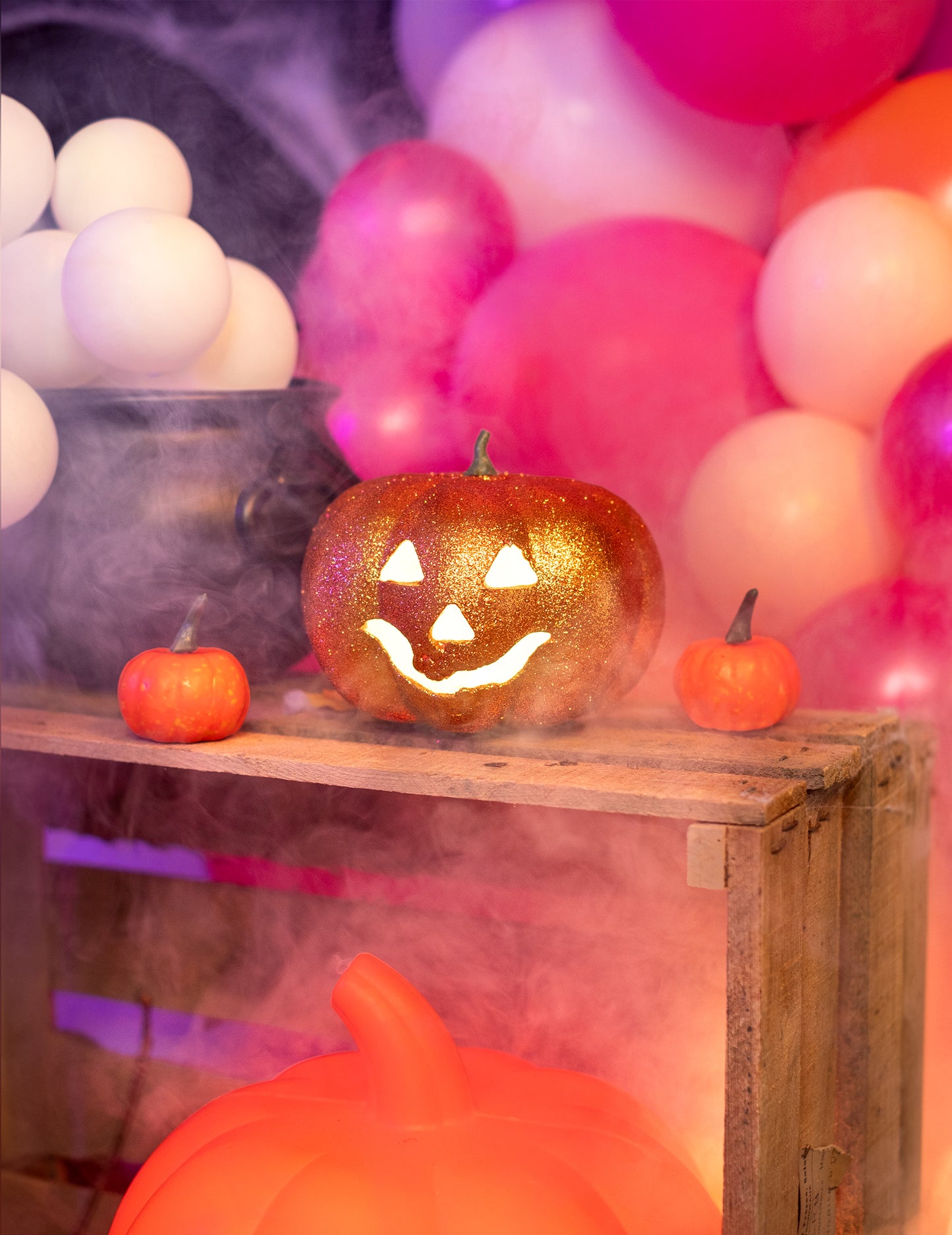 Svjetlosni Noć vještica bundeva 17 cm