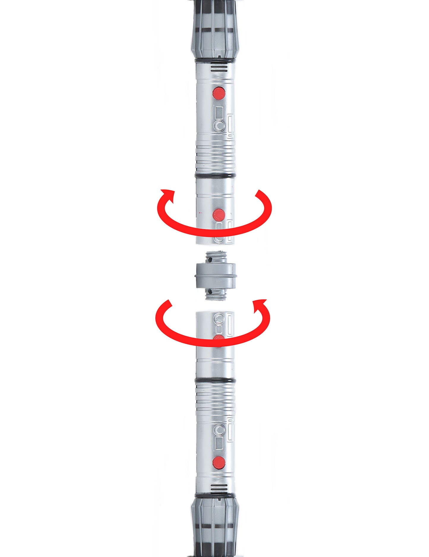 Kutija 2 svijetle plastične sablje i dječji zvukovi