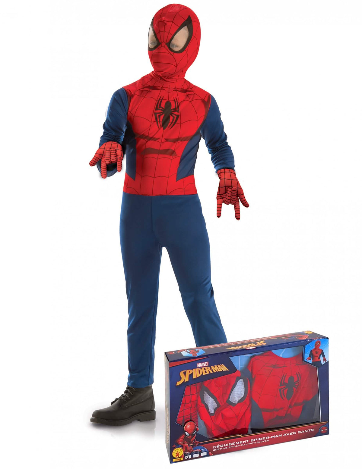 Klasični Spiderman set za dječak crvena i plava s rukavice