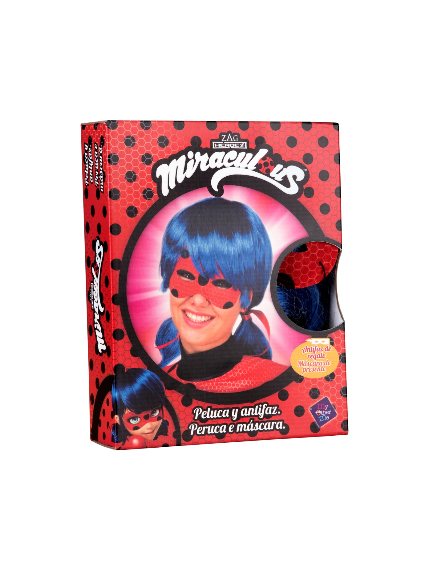Ladybug Office Wig Box and Mask
