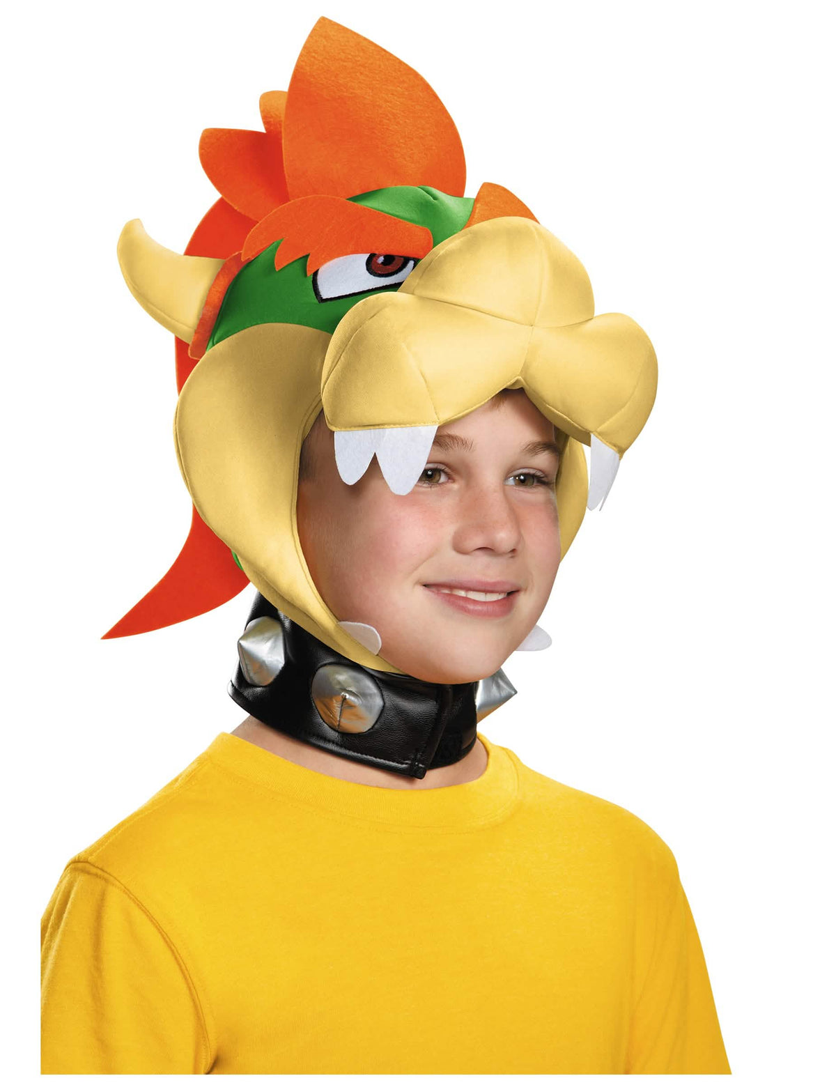 Pokrivalo Bowser Nintendo za dijete žute i narančasta s ogrlicom s šiljcima