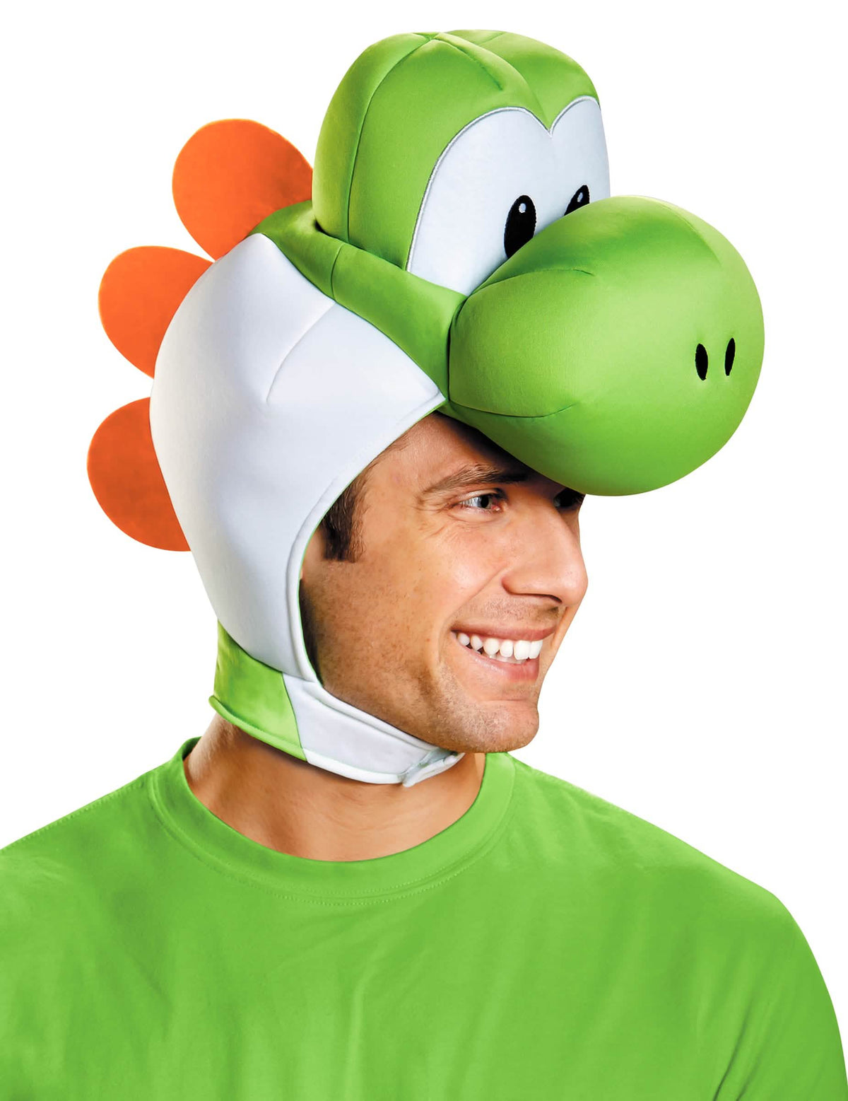 Yoshi Nintendo coiffe za odrasli zelena i bijela s narančasta krijestom