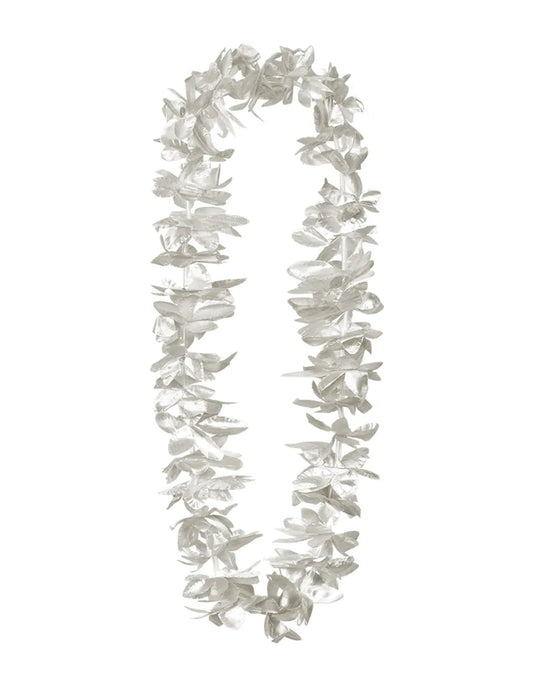 Vue d'ensemble du collier fleurs argentées