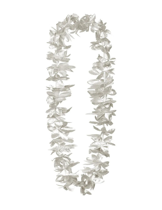 Vue d'ensemble du collier fleurs argentées