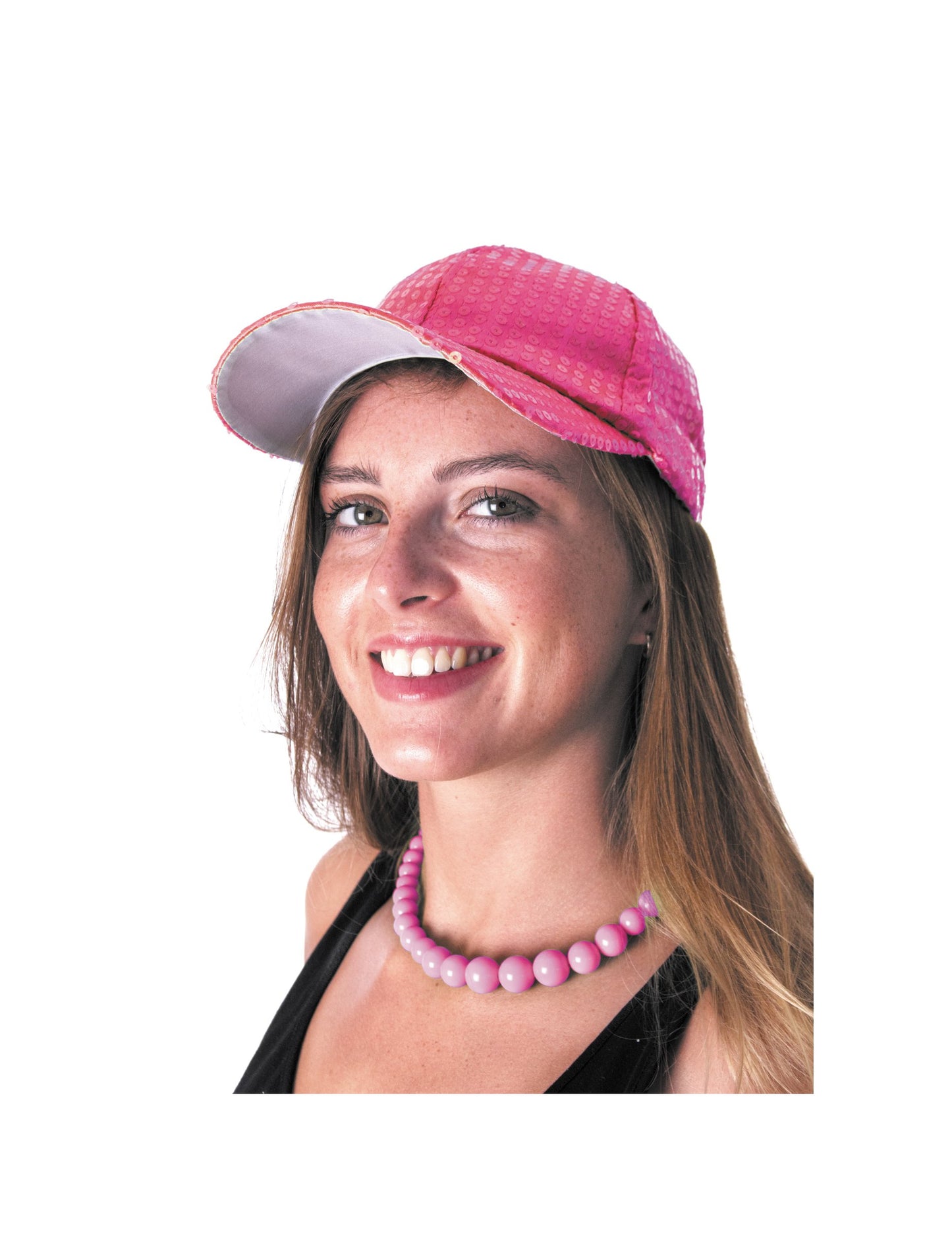 Ogrlica za odrasle ružičaste kuglice