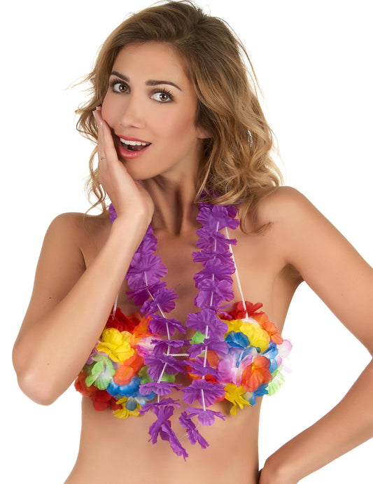 Mise en situation du Collier Hawaï violet