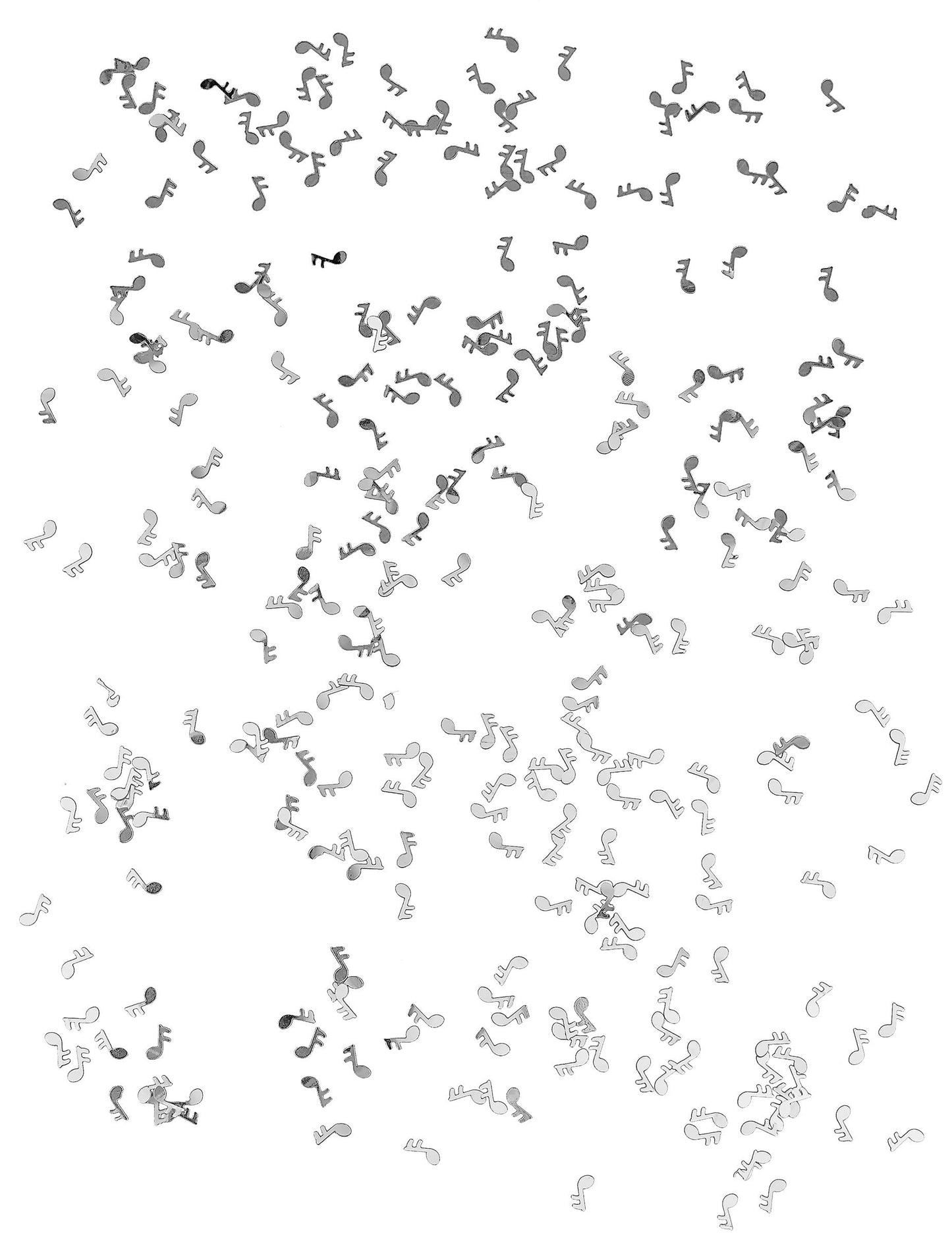 24 tablice konfeti srebrna glazba bilješka 10 g