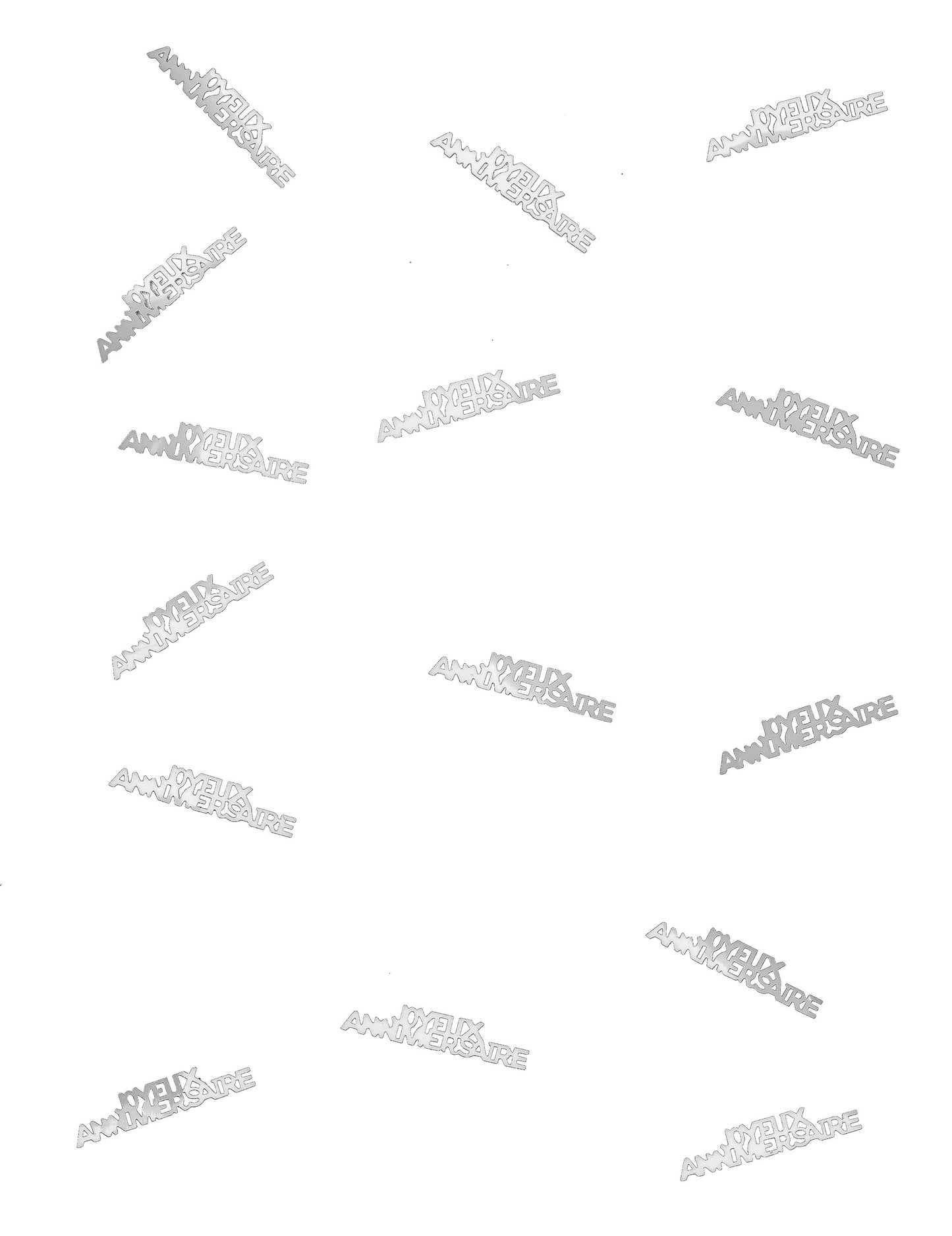 Sretan rođendan bijeli konfeti