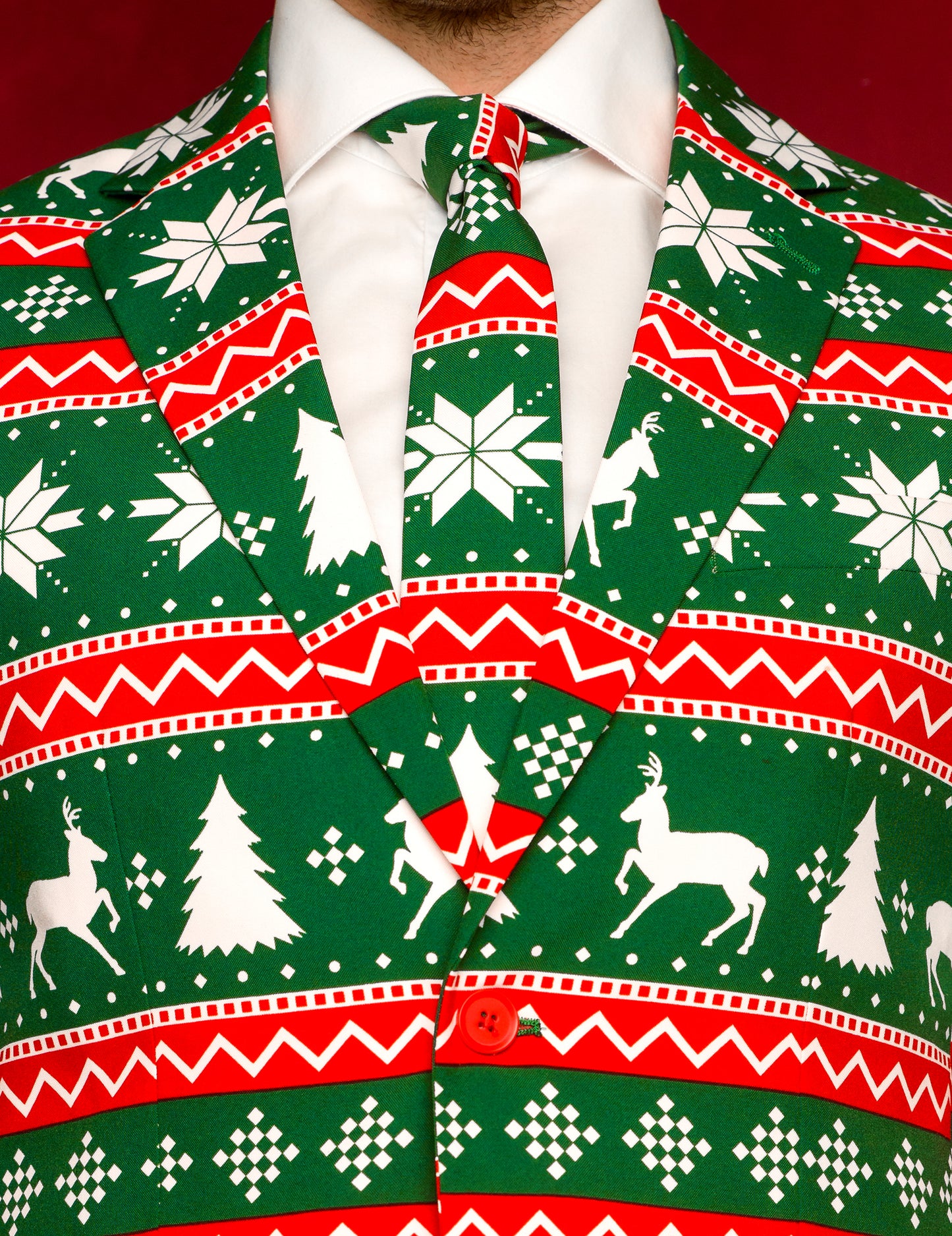 Kostim gospodin svečani zeleni čovjek protivio se