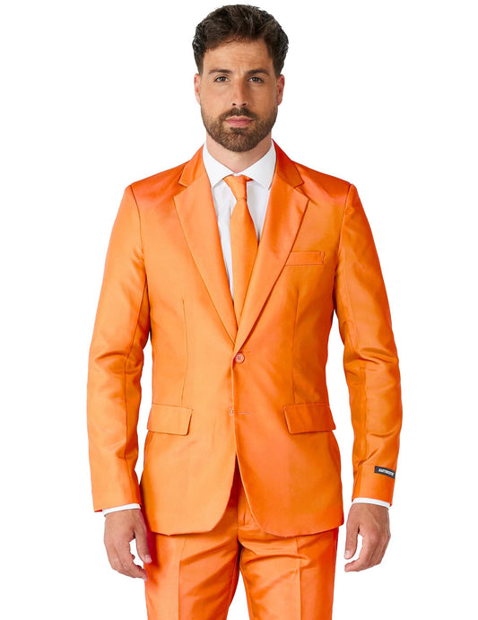 Gospodin Solid narančasto odijelo za muškarce Suitmeister™