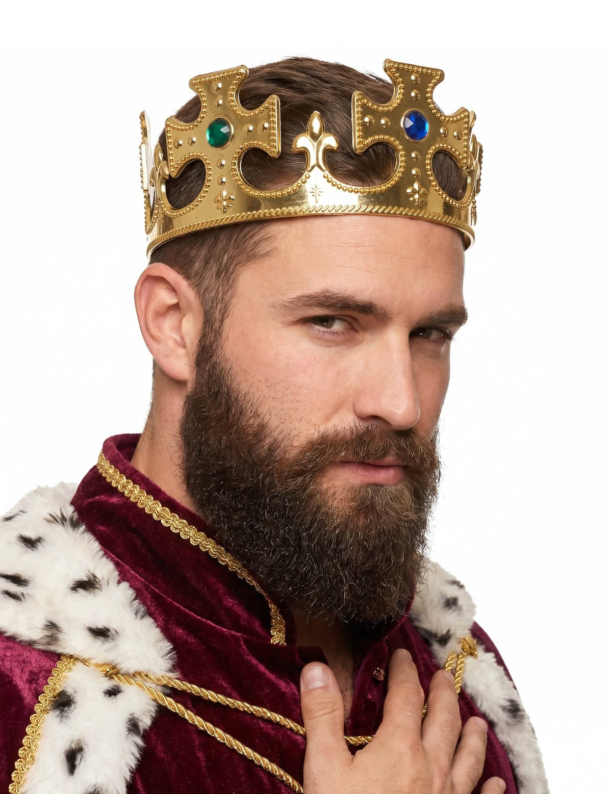 Kruna zlatne boje za odrasle