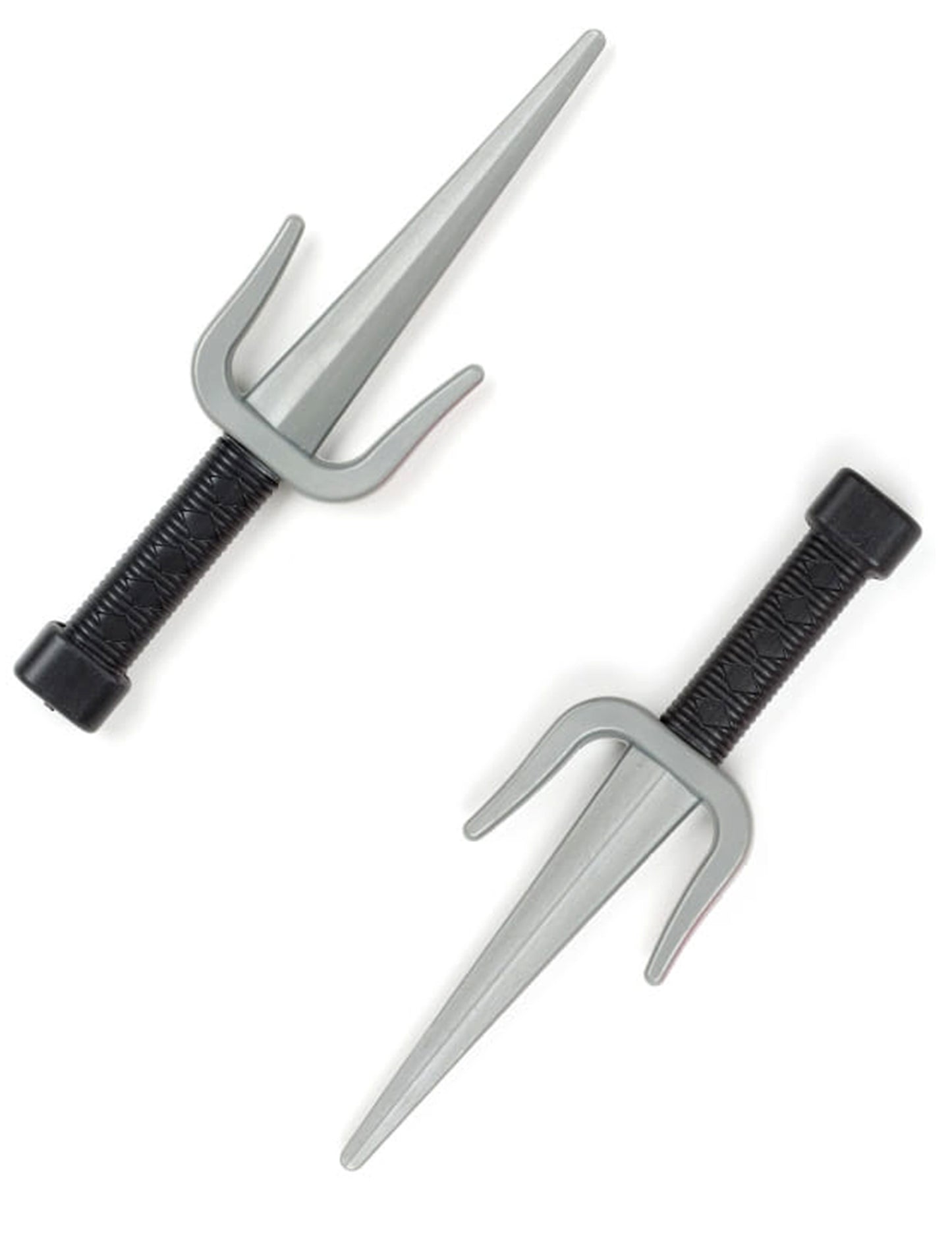 Plastični ninja noževi za kostim u sivoj i crnoj boji