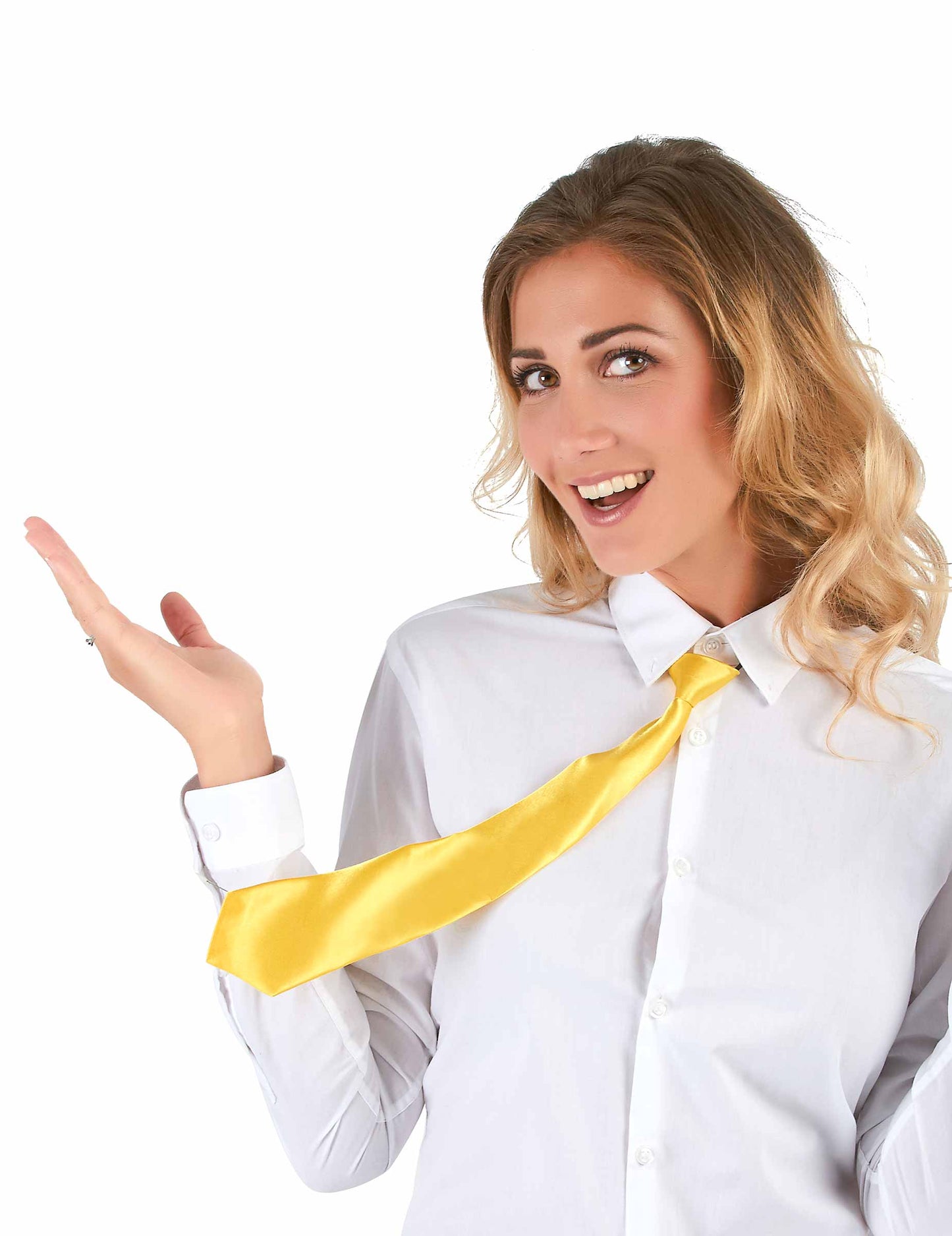 Odrasli fluorescentna žuta kravata