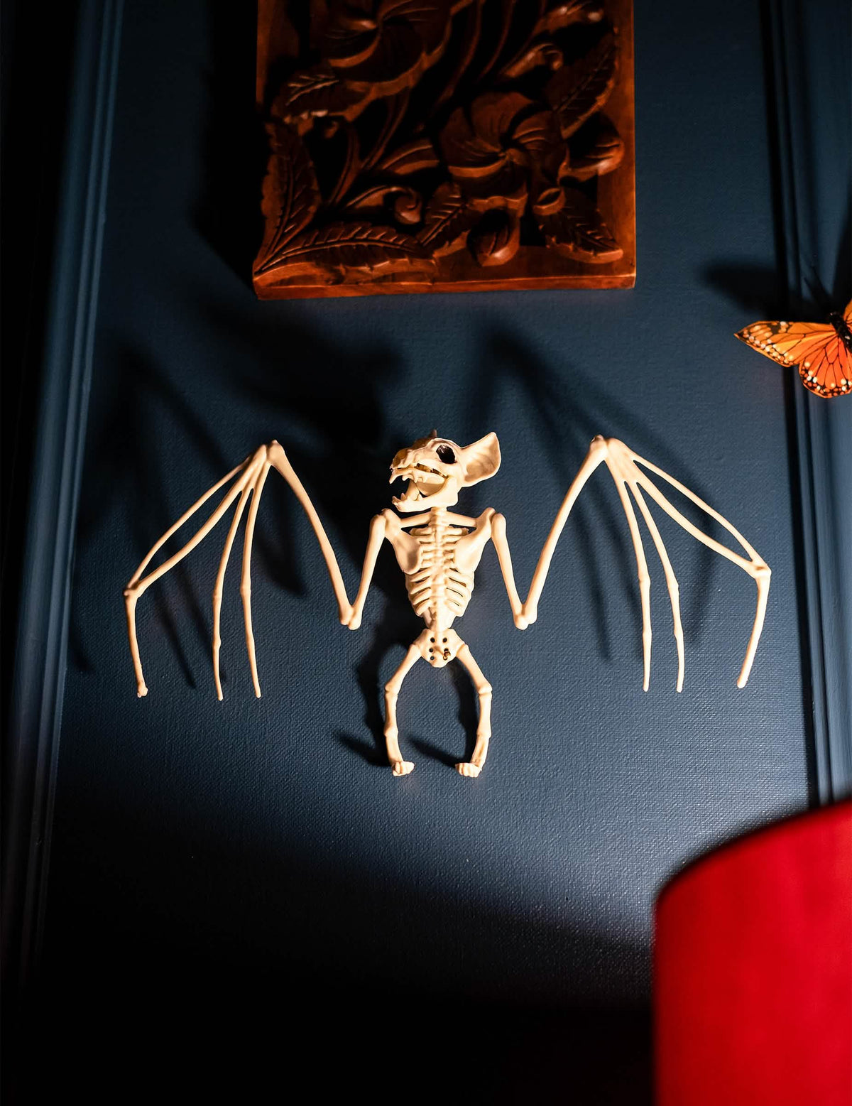 Viseća dekoracija kostur-šišmiš za halloween