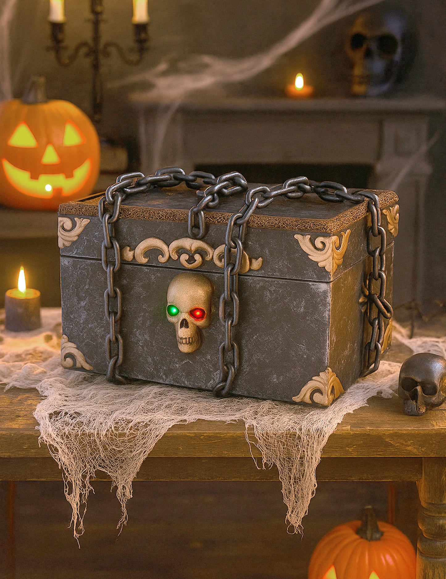 Animirani zvuk i lagani ukras horor gusarske škrinje