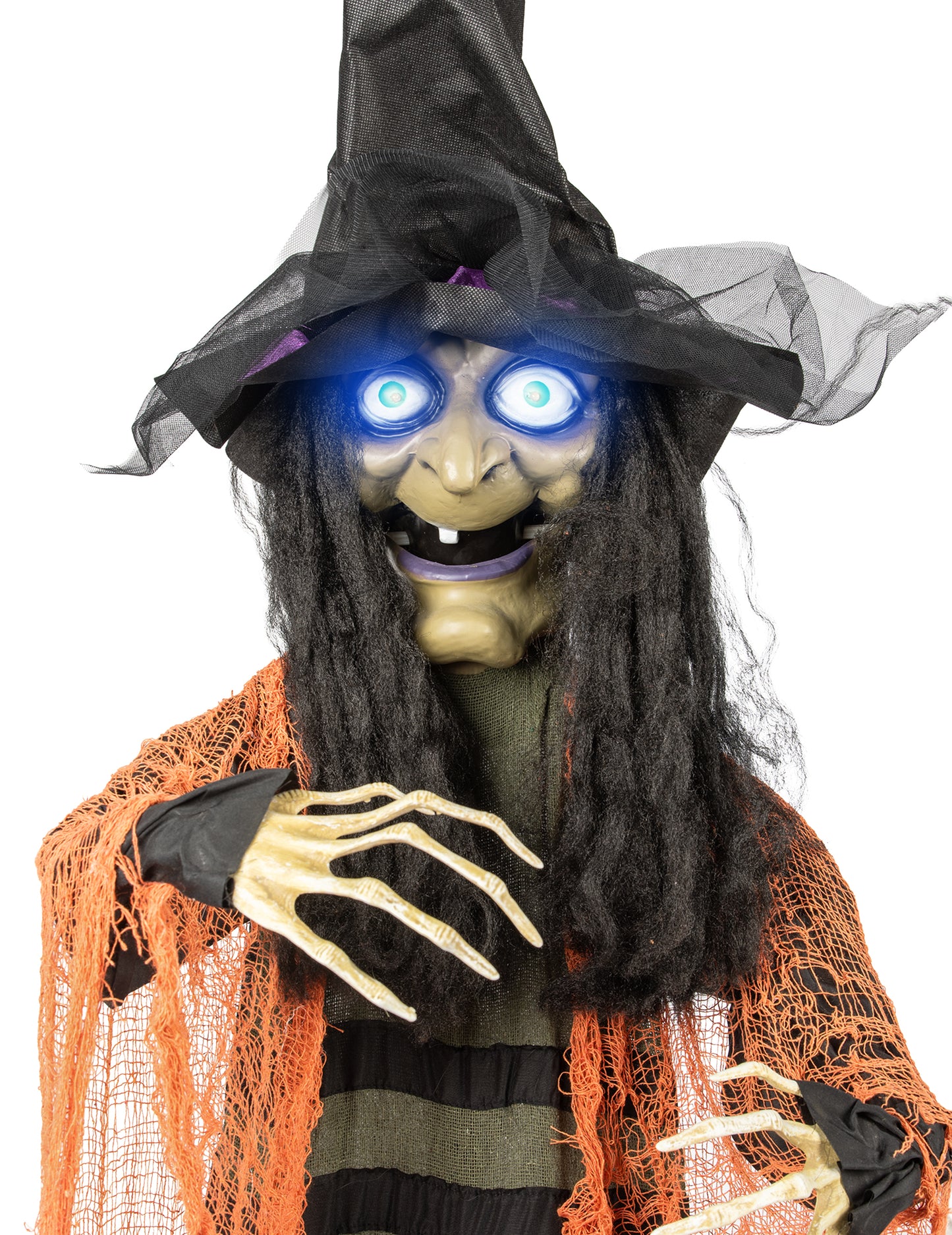 Animirana, zvučna i svjetlosna viseća vještičja dekoracija 183 cm