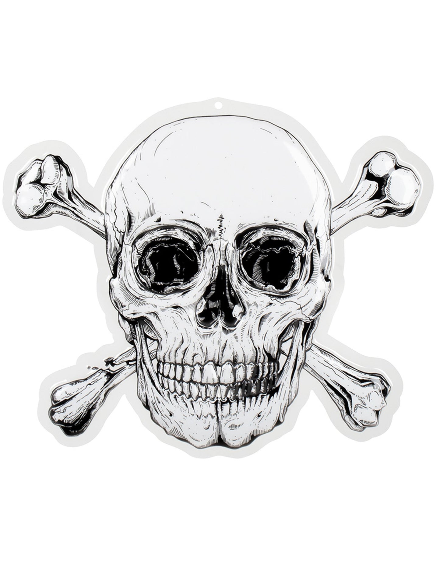 Pirate Jolly Roger plastični zidni dekor 42 x 50 cm