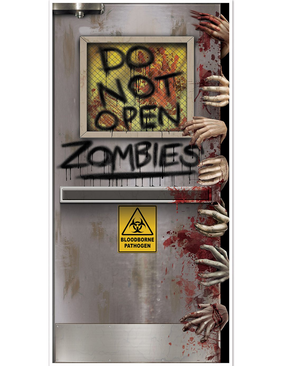 Zombi laboratorijski ukras vrata 76 x 152 cm
