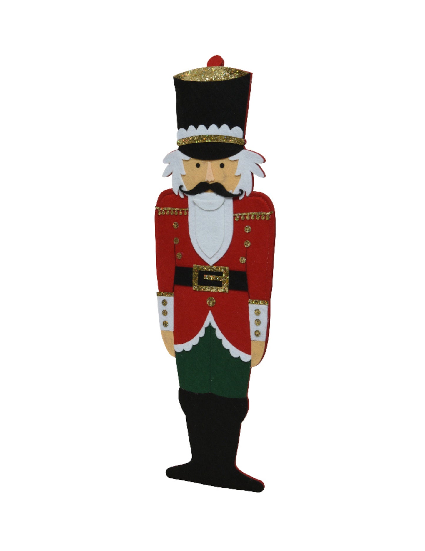 Dekoracija od filca s motivom krcka za orašare 90 cm vojnik će biti suspendiran