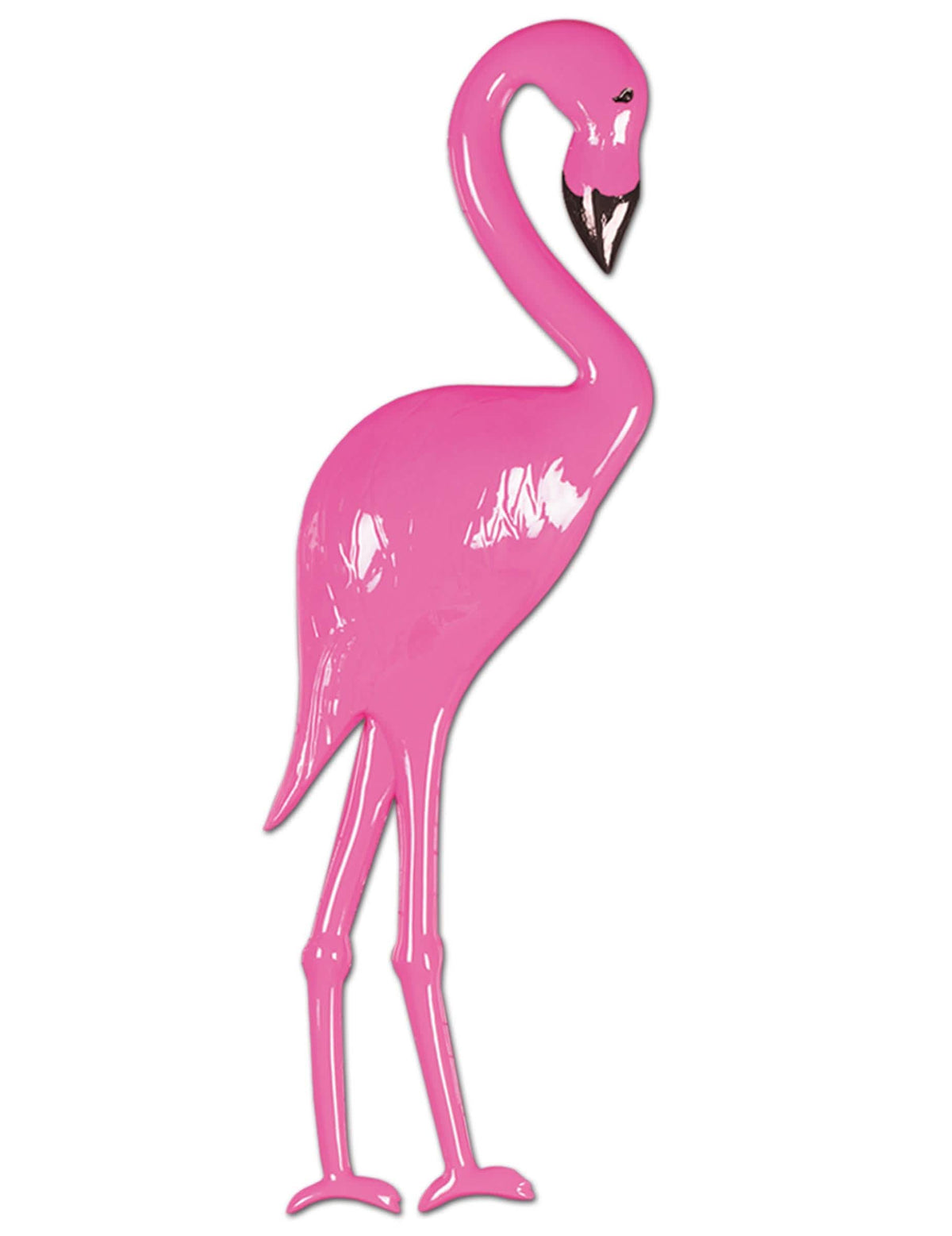 Zidna dekoracija flamingo za roza zabavu od plastike