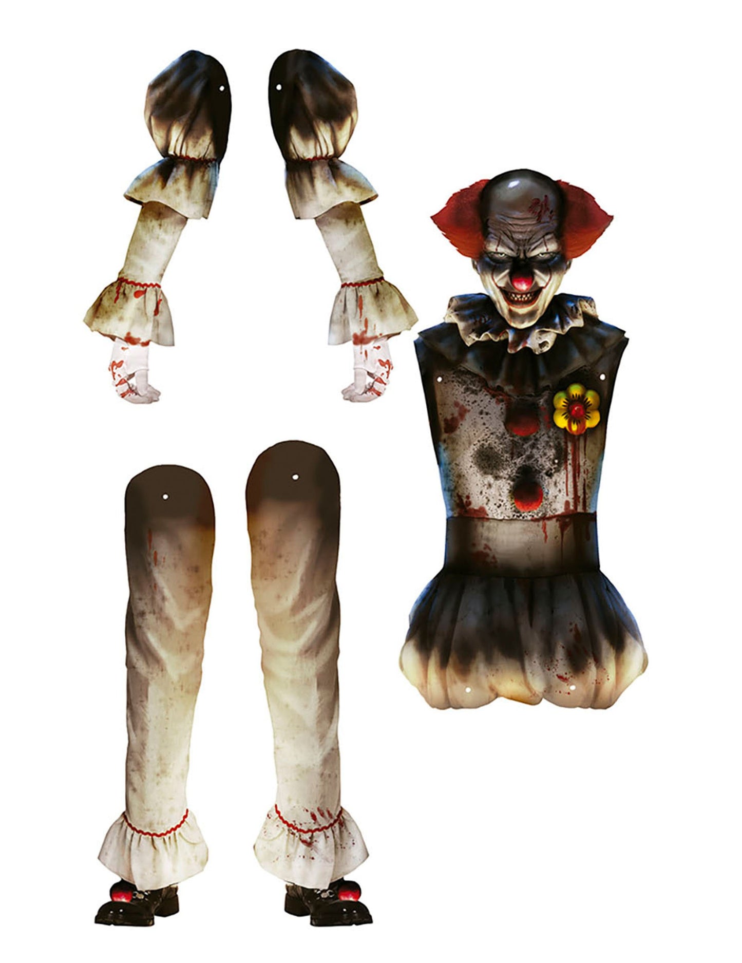 Dekoracija zida klauna 180 cm