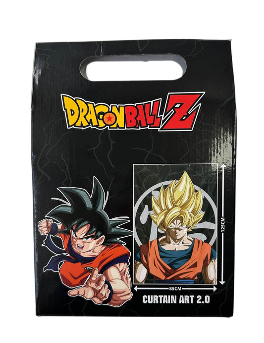 Packaging illustré de la décoration murale Son Goku Super Saiyan Dragon Ball Z