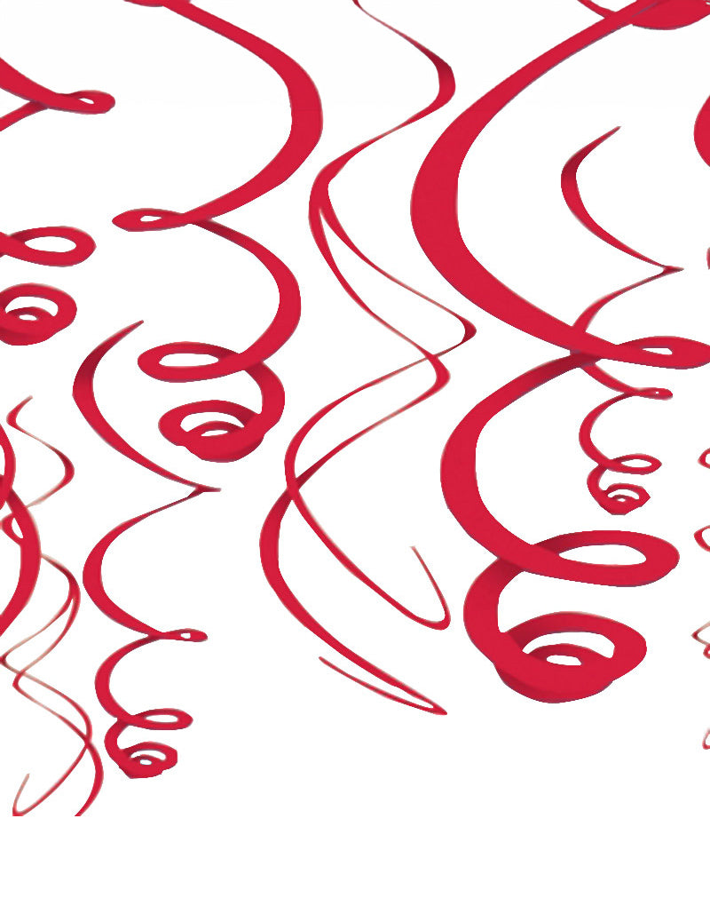 Ukrasne spirale za crvenu zabavu