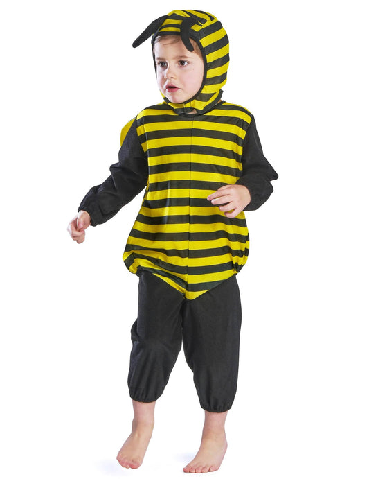 Vue de face du déguisement abeille
