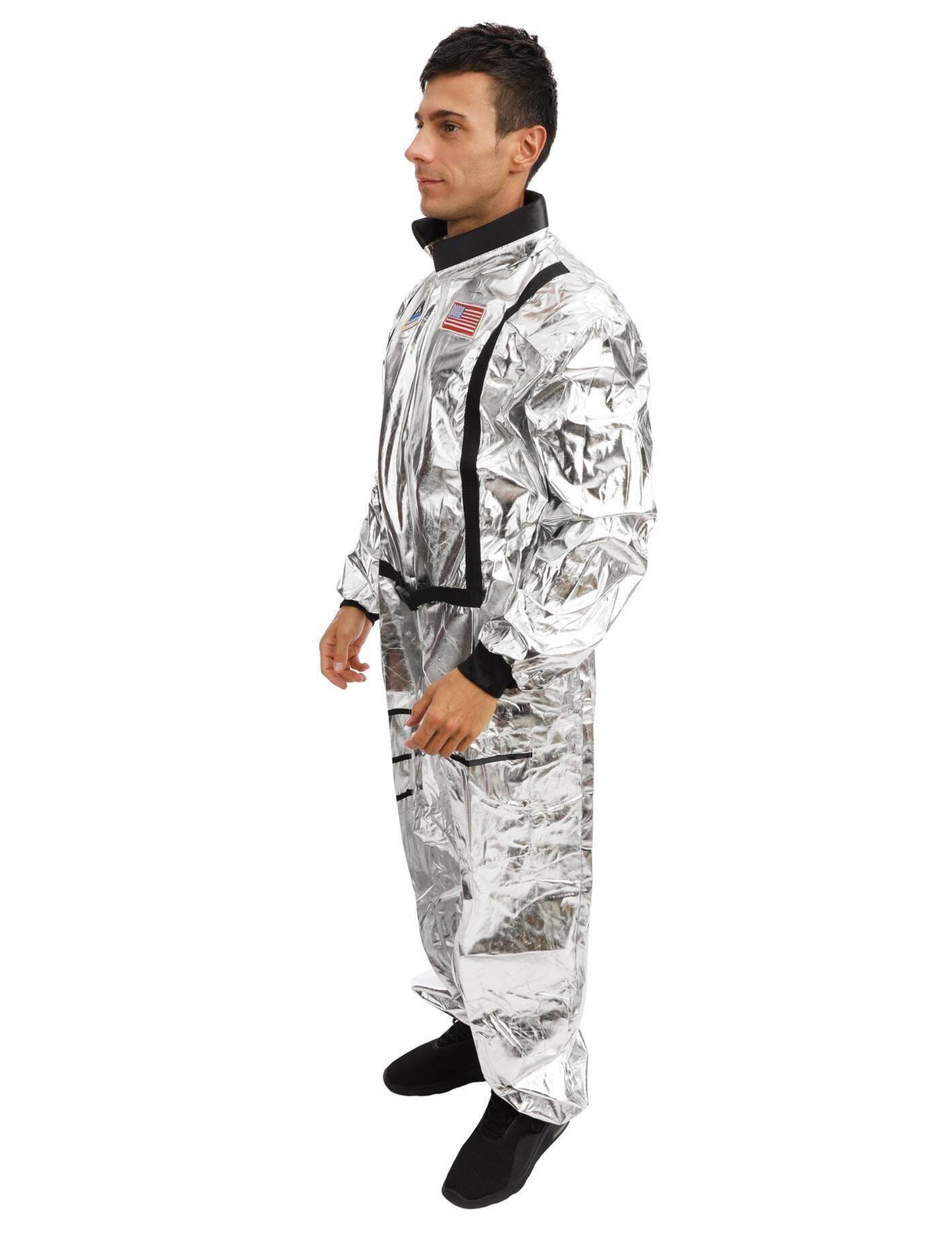 Srebrni astronaut kostim za odrasle muškarce
