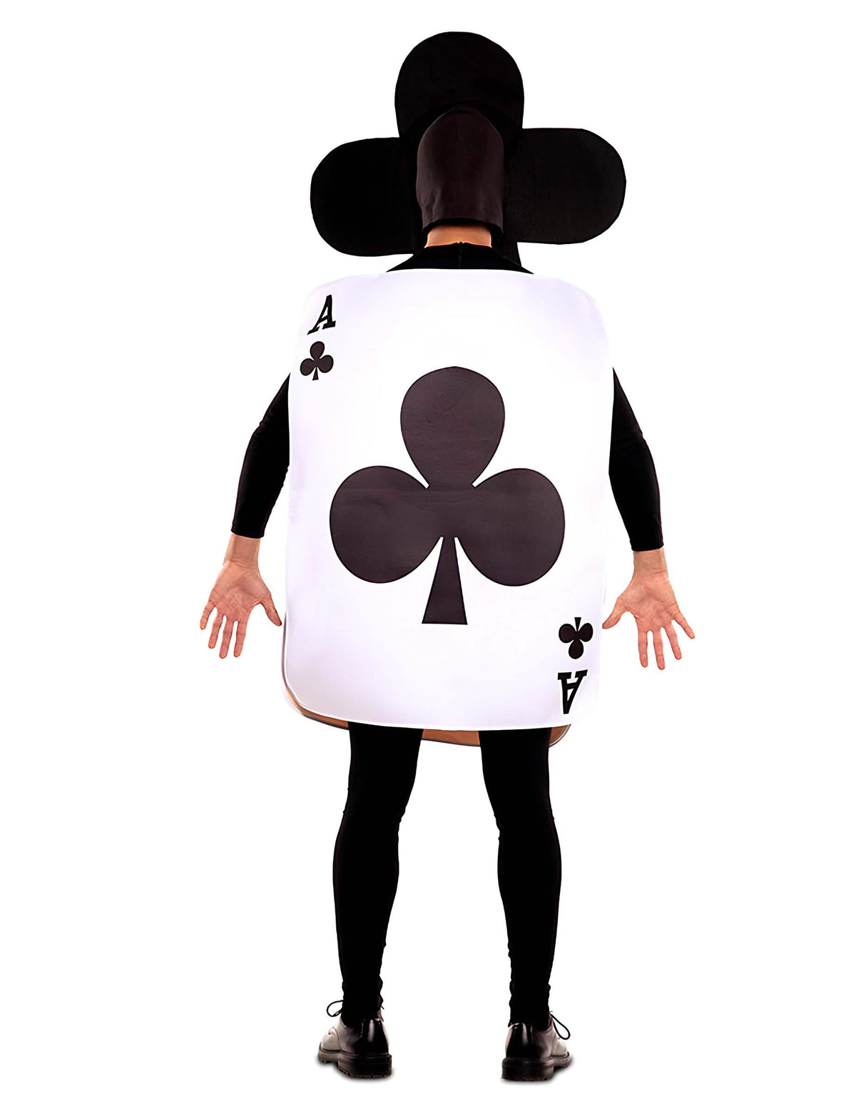 Stražnji pogled na kostim asa trefa