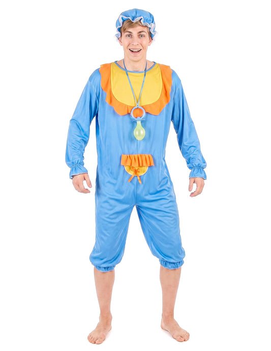 Muška plava i žuta kostim za bebe