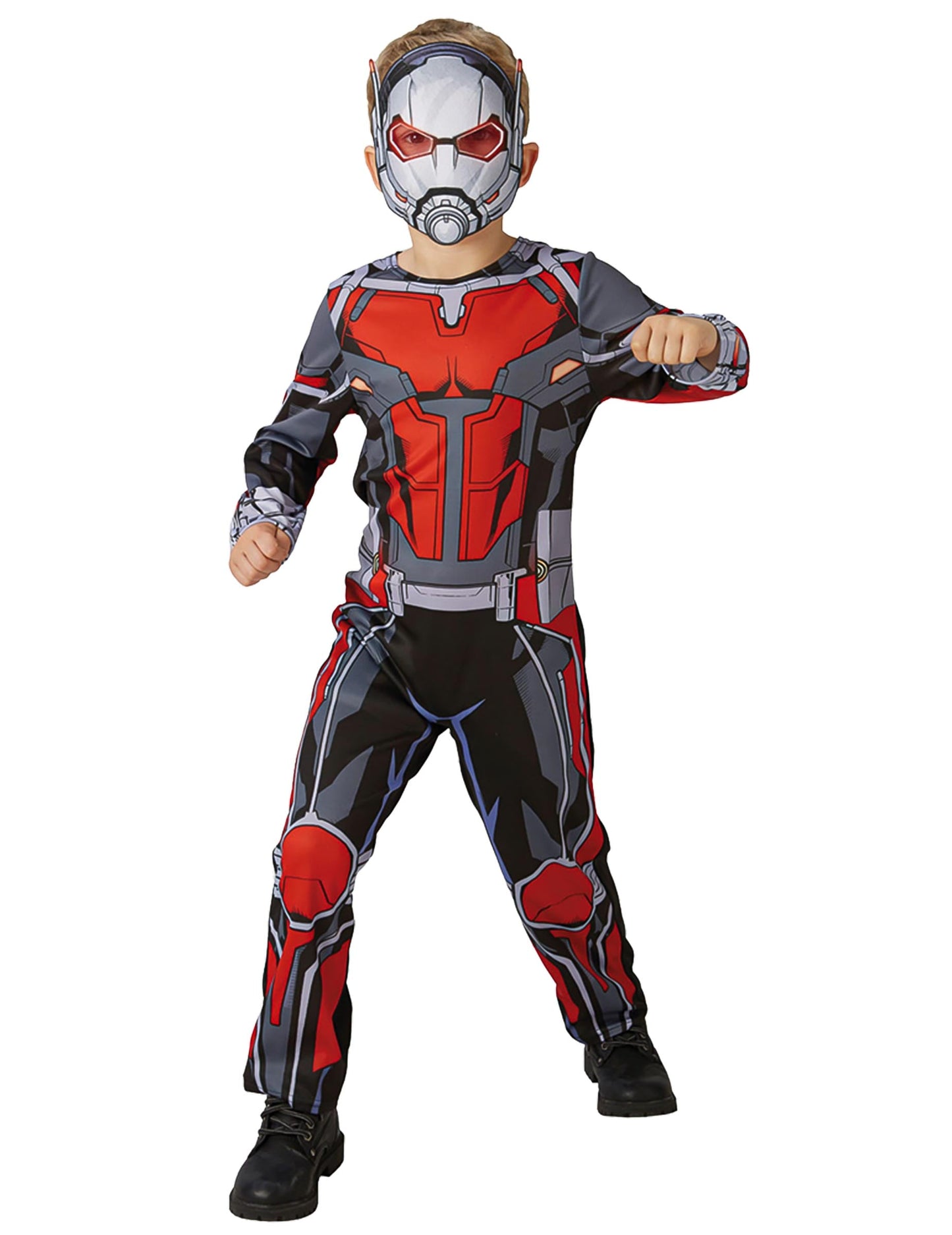 Déguisement classique Ant-Man pour enfant rouge et gris avec masque