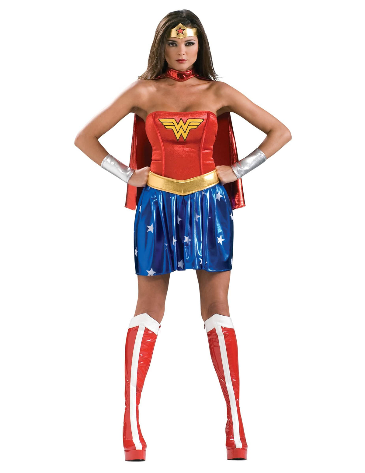 Prednji pogled na klasični kostim Wonder Woman