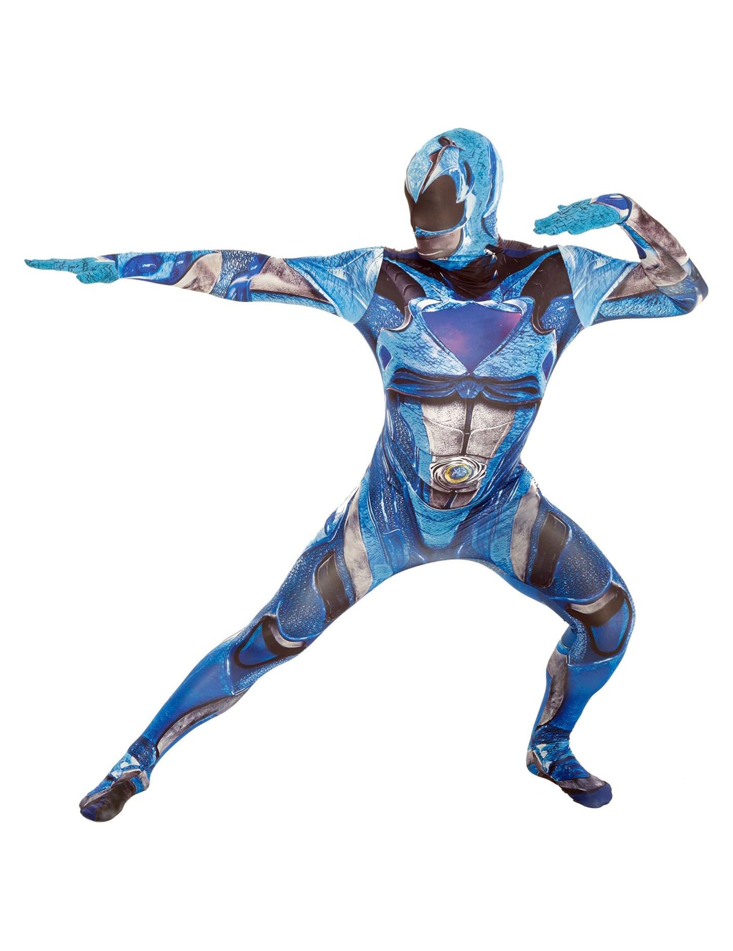 Plava kombinacija prerušava Power Rangers Deluxe Morphsuits za odrasle