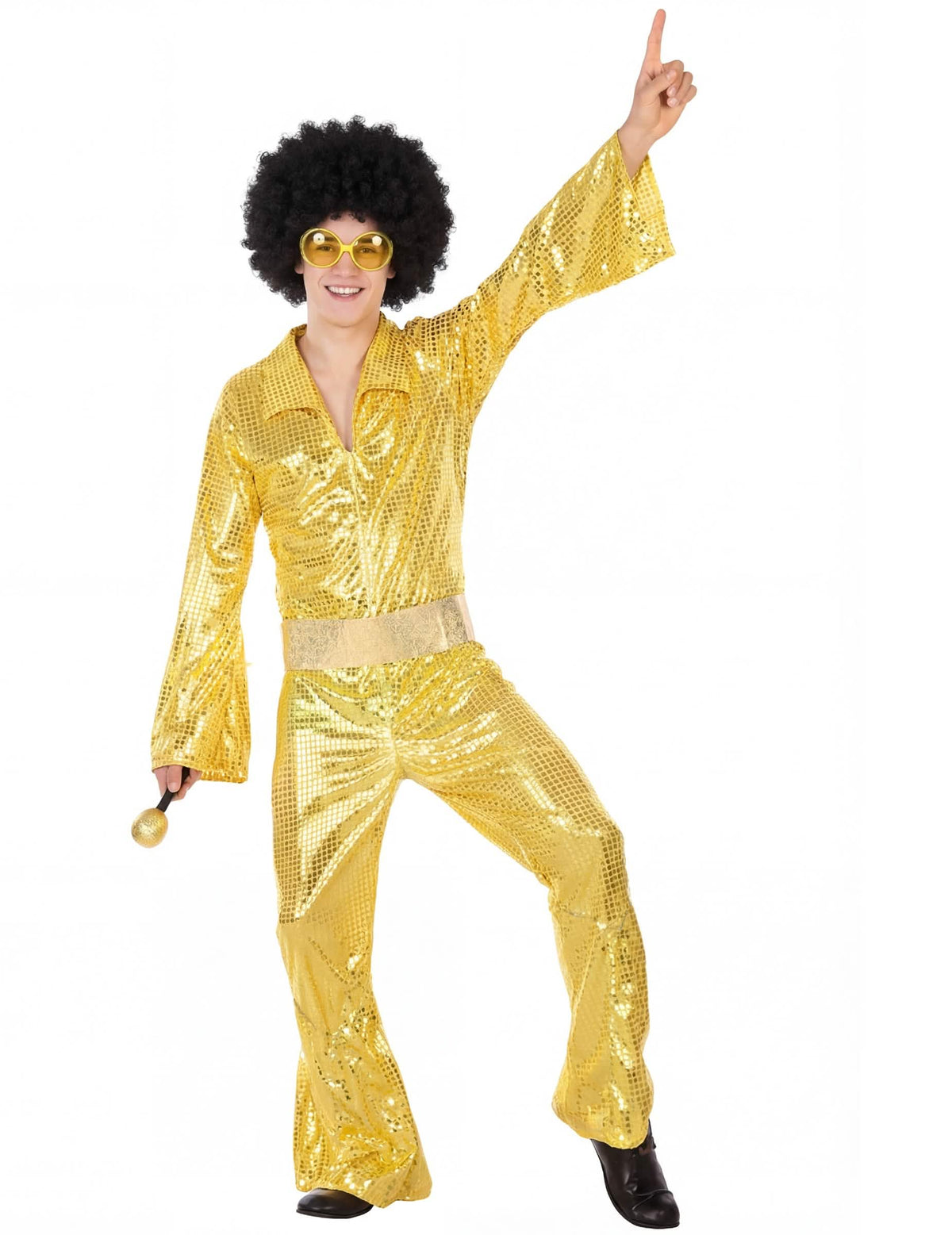 Pregled u disco pozi za disko kostim za muškarac