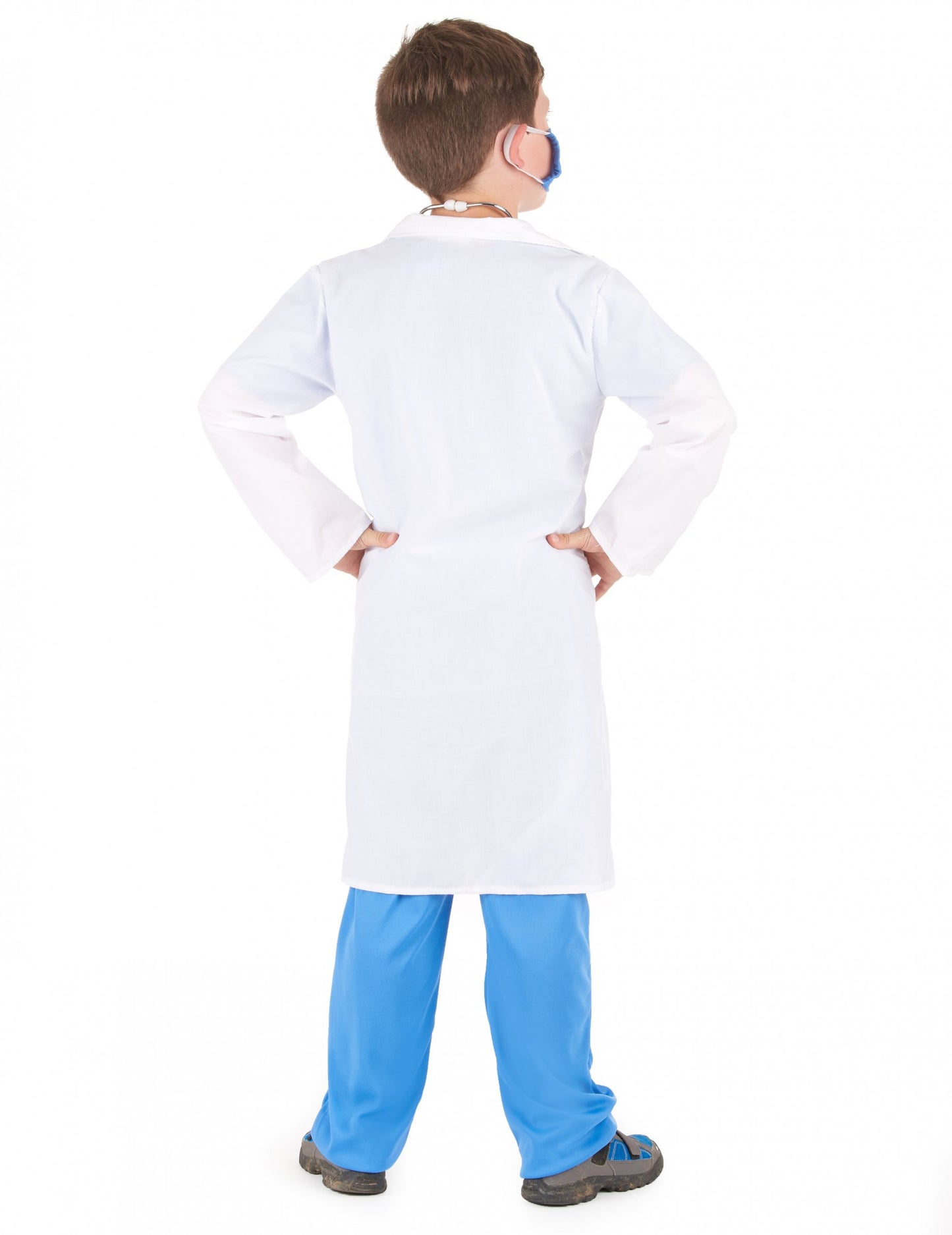 Pogled s leđa na kostim doktora za dječaka