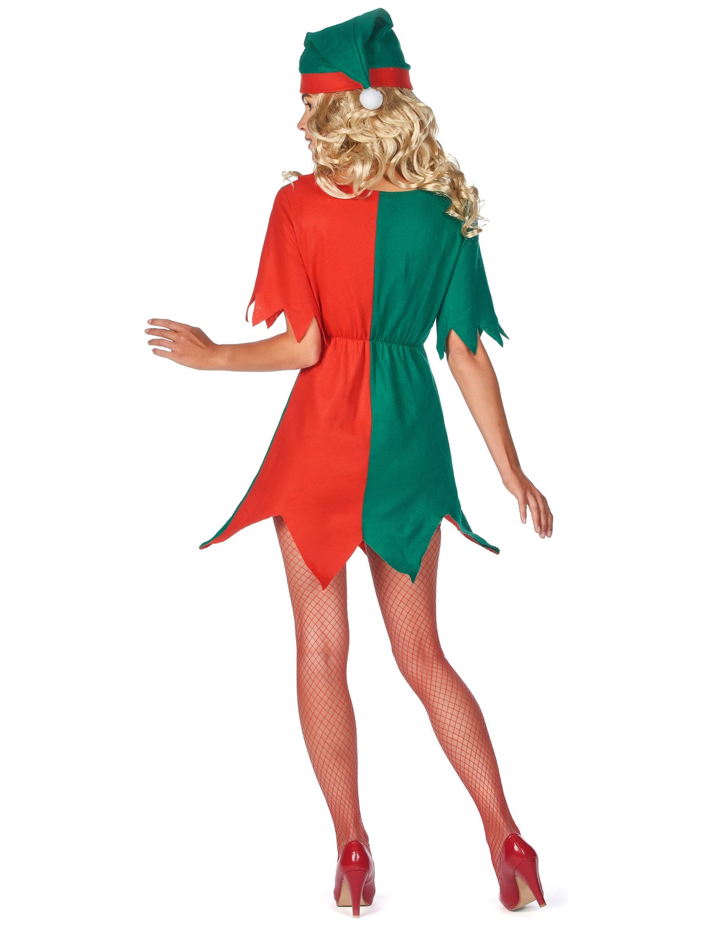 Bicolor Elf kostim za žene Božić