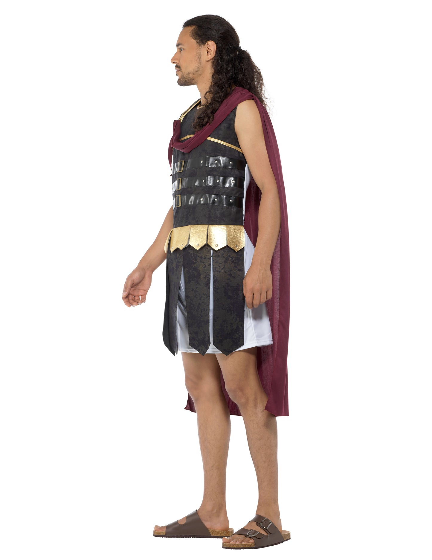 Crni i zlatni rimski i zlatni gladijator kostim