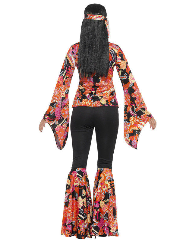 Crna i raznobojna kostim hipi