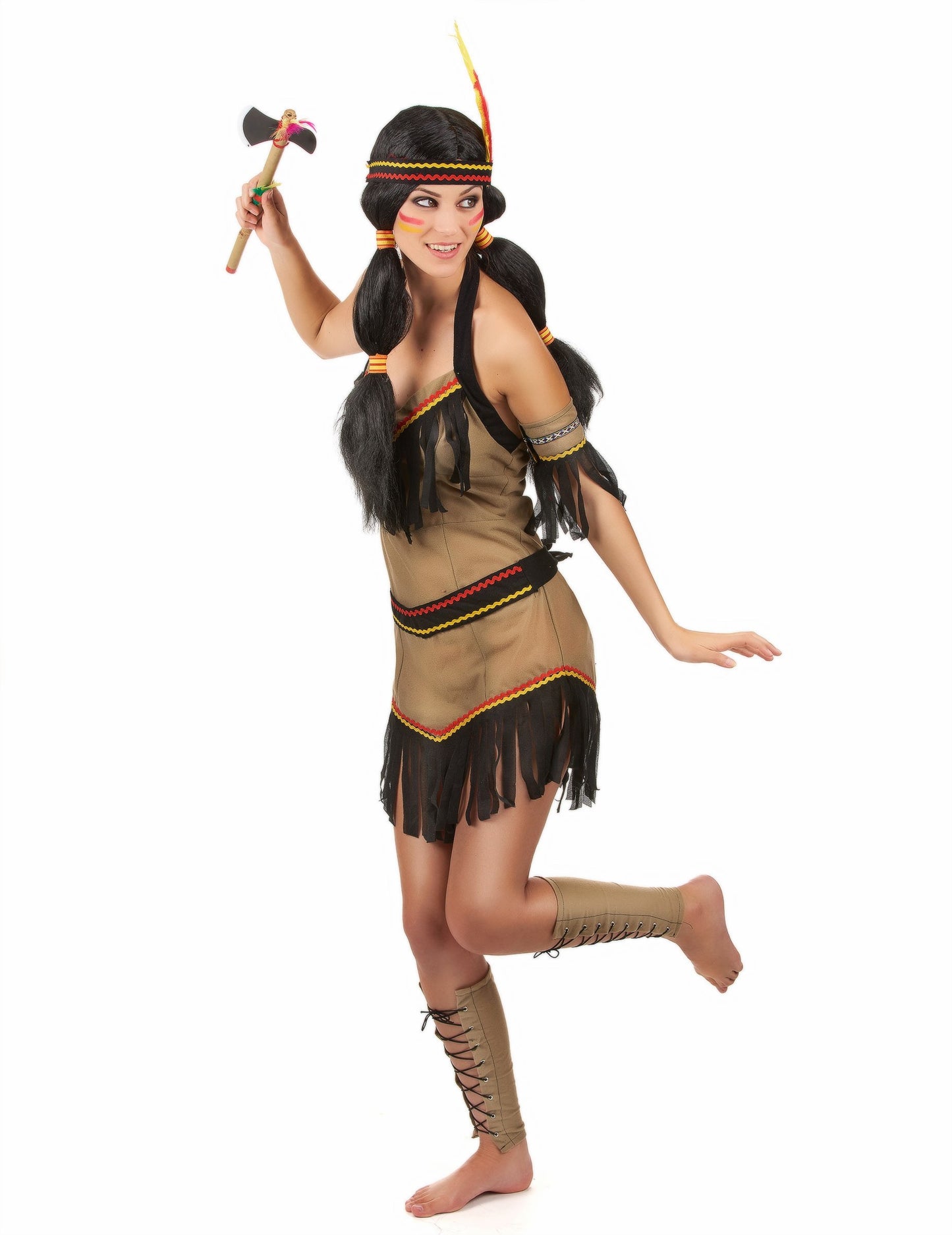 Indijska prerušana gola žena leđa