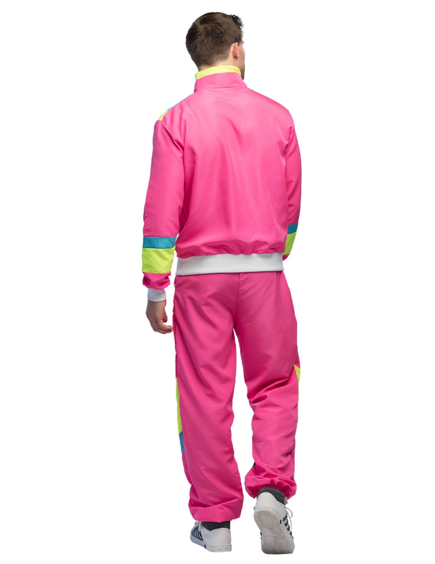 Muški neon ružičasti retro kostim za jogging