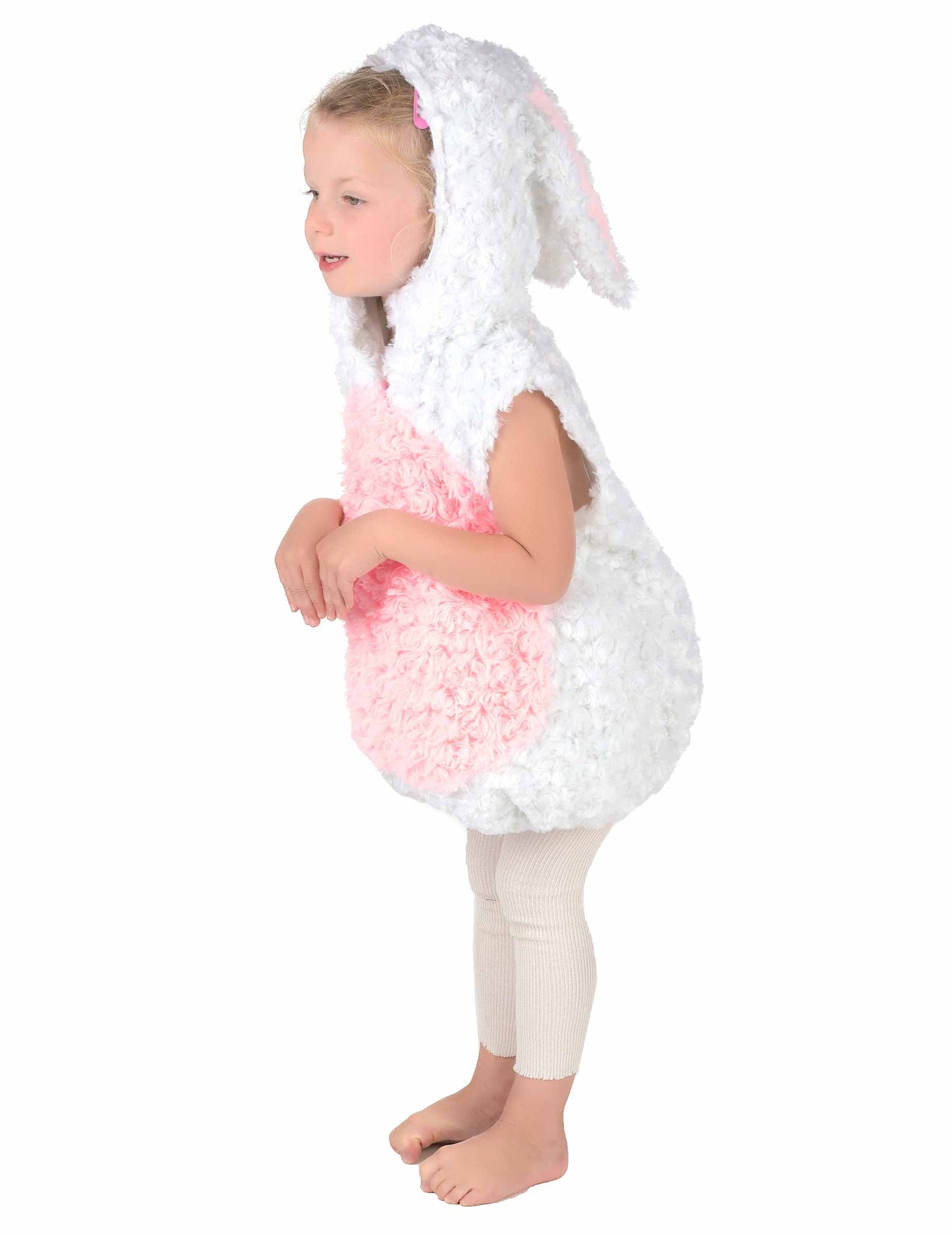 Bijeli i ružičasti zec prerušen bez djece