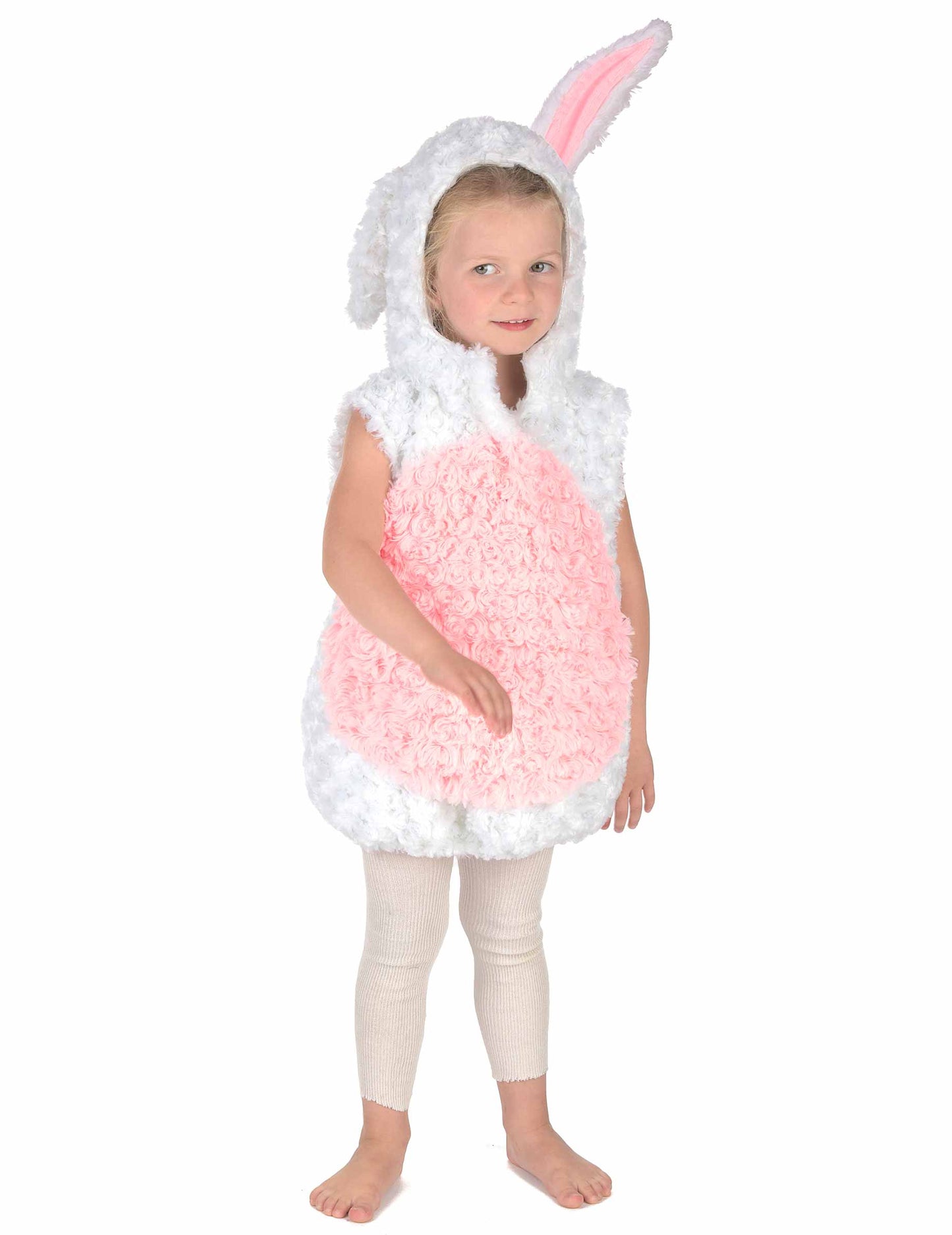 Bijeli i ružičasti zec prerušen bez djece