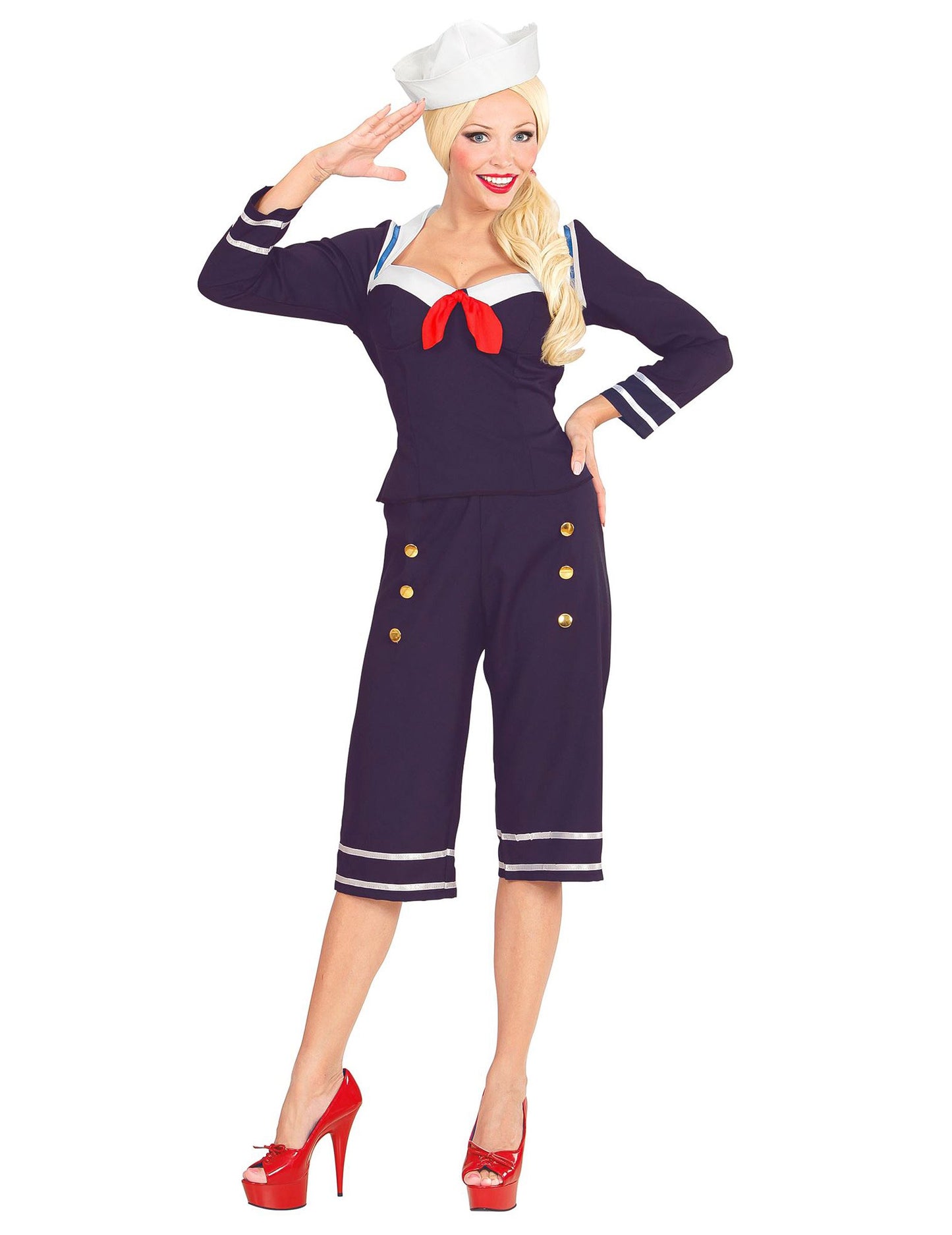 Marine prerušena pin up žena