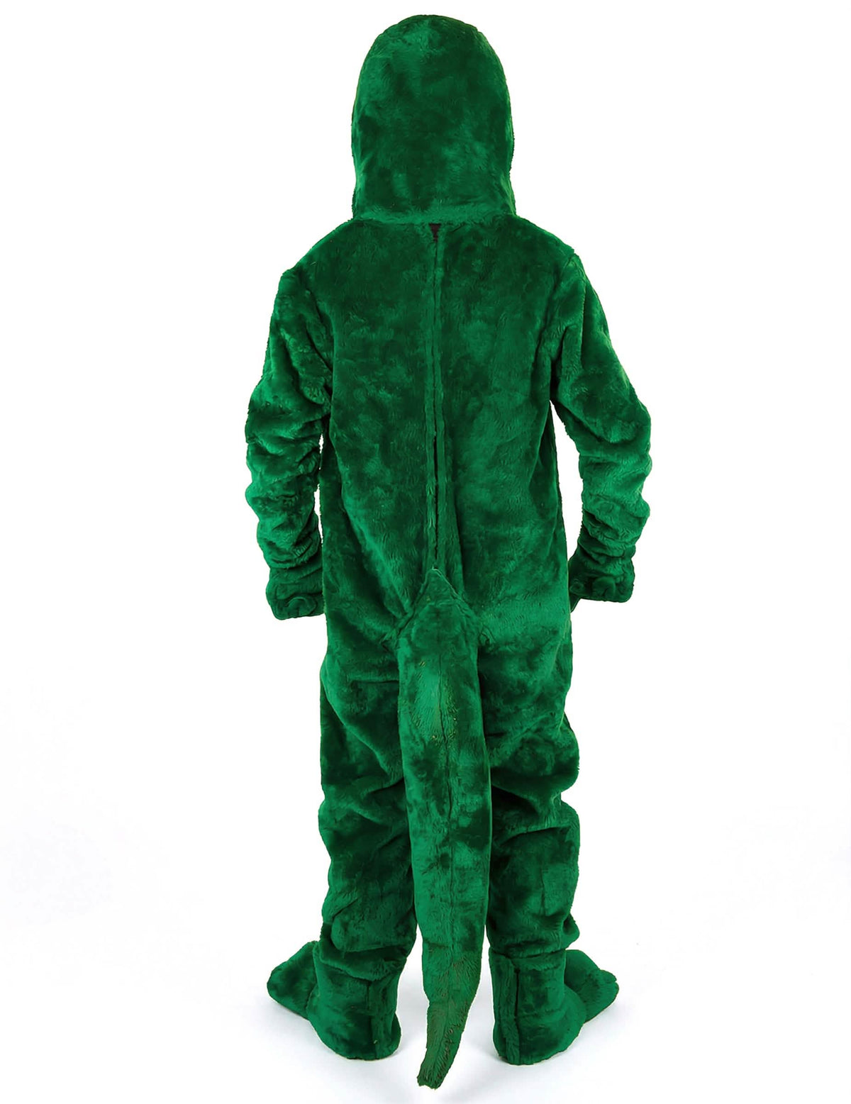 Kostim maskote dinosaurus za odrasli zelena pogled straga