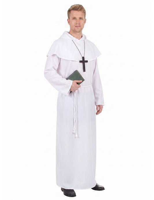 Odrasli bijeli monk kostim