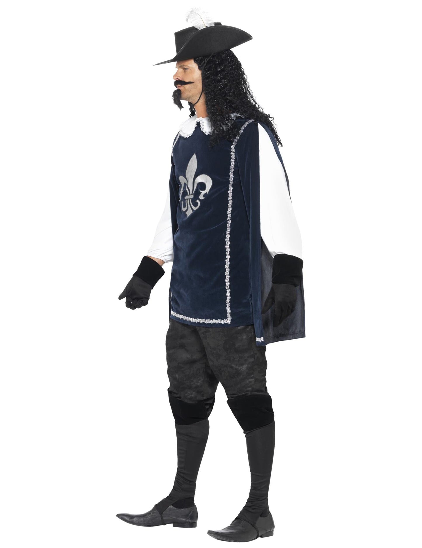 Muški mornarsko plavi mušketier prerušavaju se