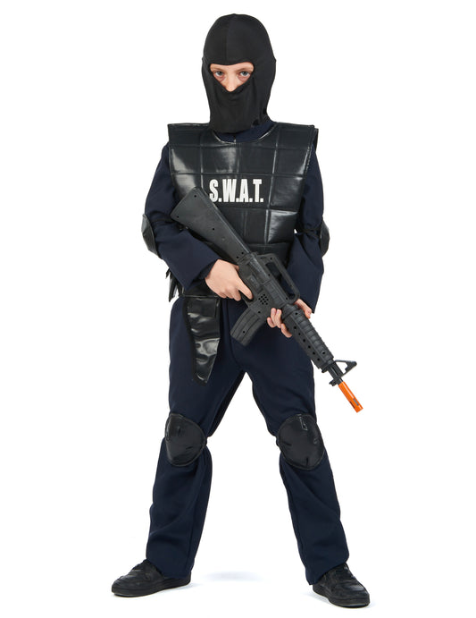 Déguisement officier du SWAT pour enfant noir