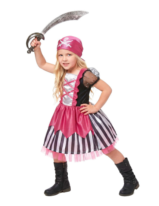 Piratska haljina ružičasta haljina haljina